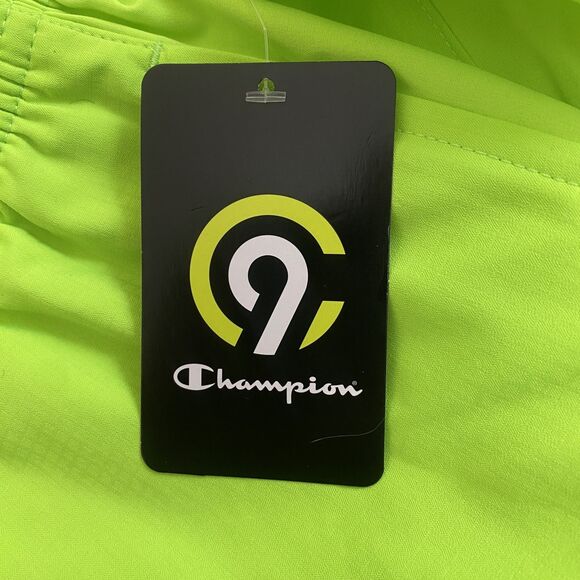 Champion Men’s Athletic Shorts Medium Neon Green Running Gym NWT - Picture 4 of 9